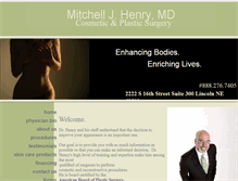 Tablet Screenshot of lincolnplasticsurgery.com